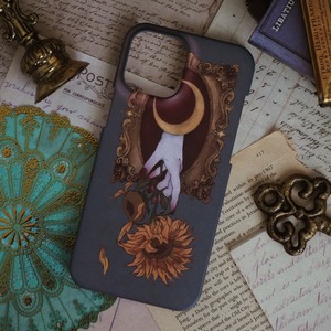 sunflower that loved the moon smartphone case