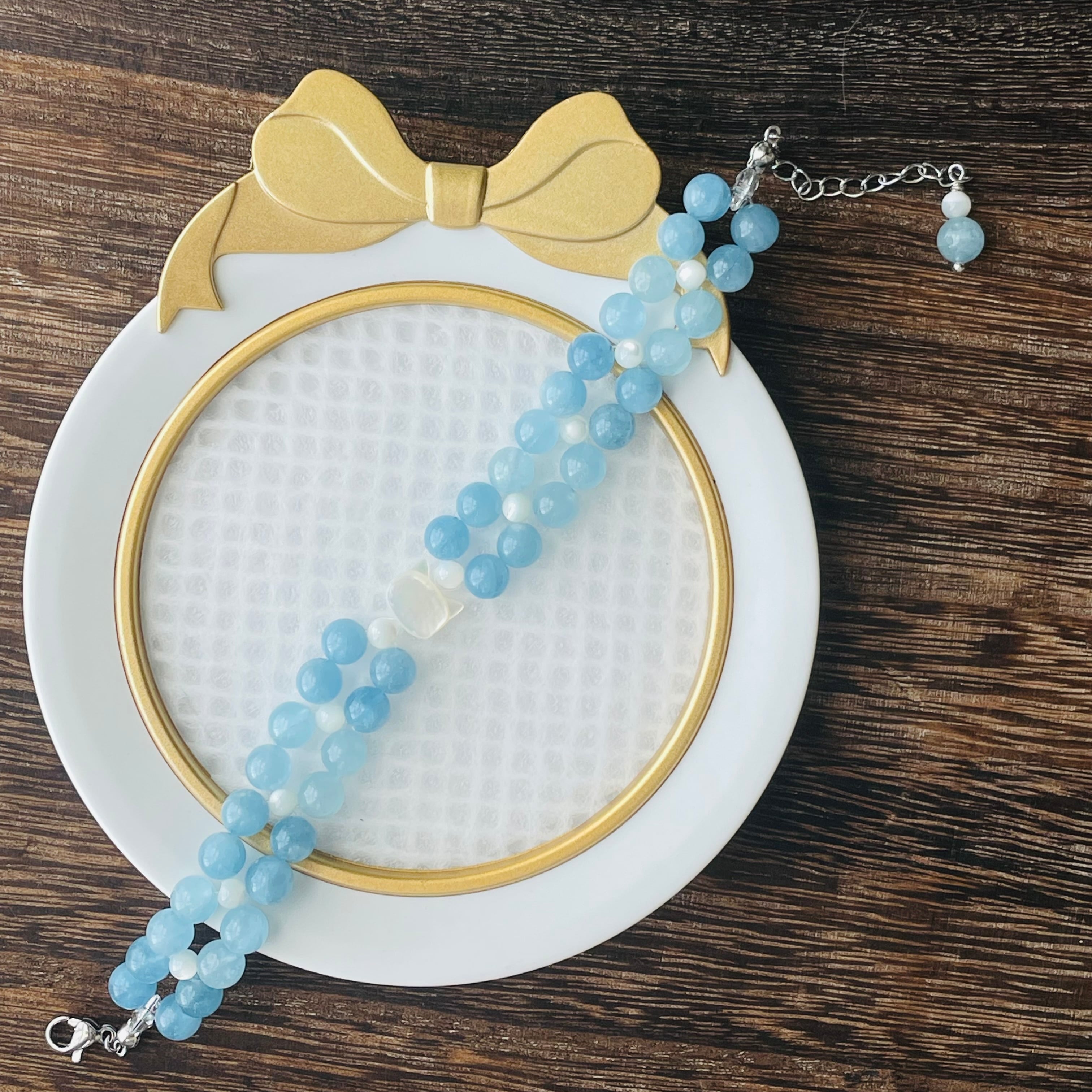 3-⑲パワーストーン｜ブレスレット｜浄化・癒し｜ 猫雑貨 猫モチーフ 猫グッズ アクセサリー 天然石  3月誕生石 プレゼント ギフト レディース
