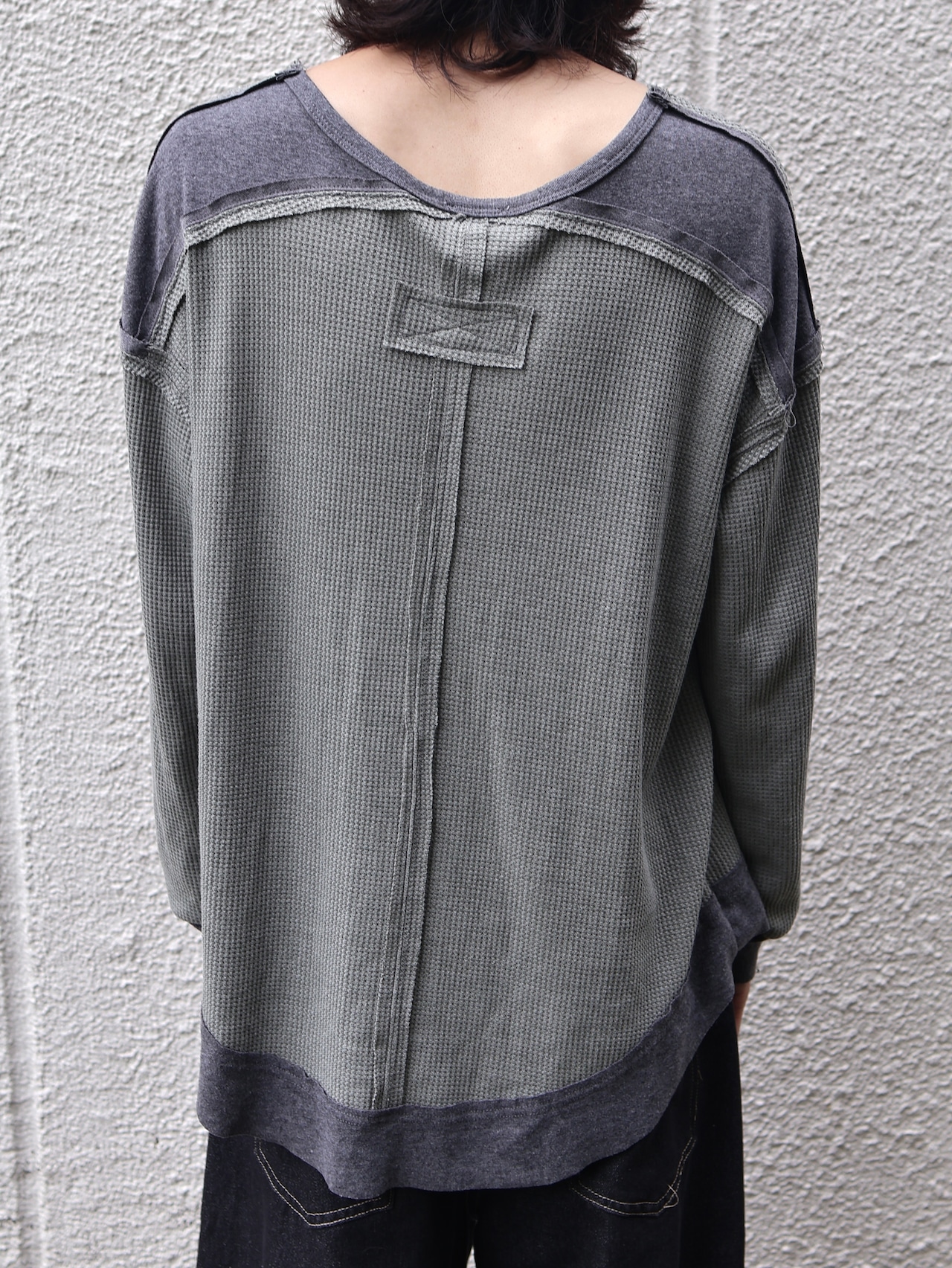 patchwork design thermal top