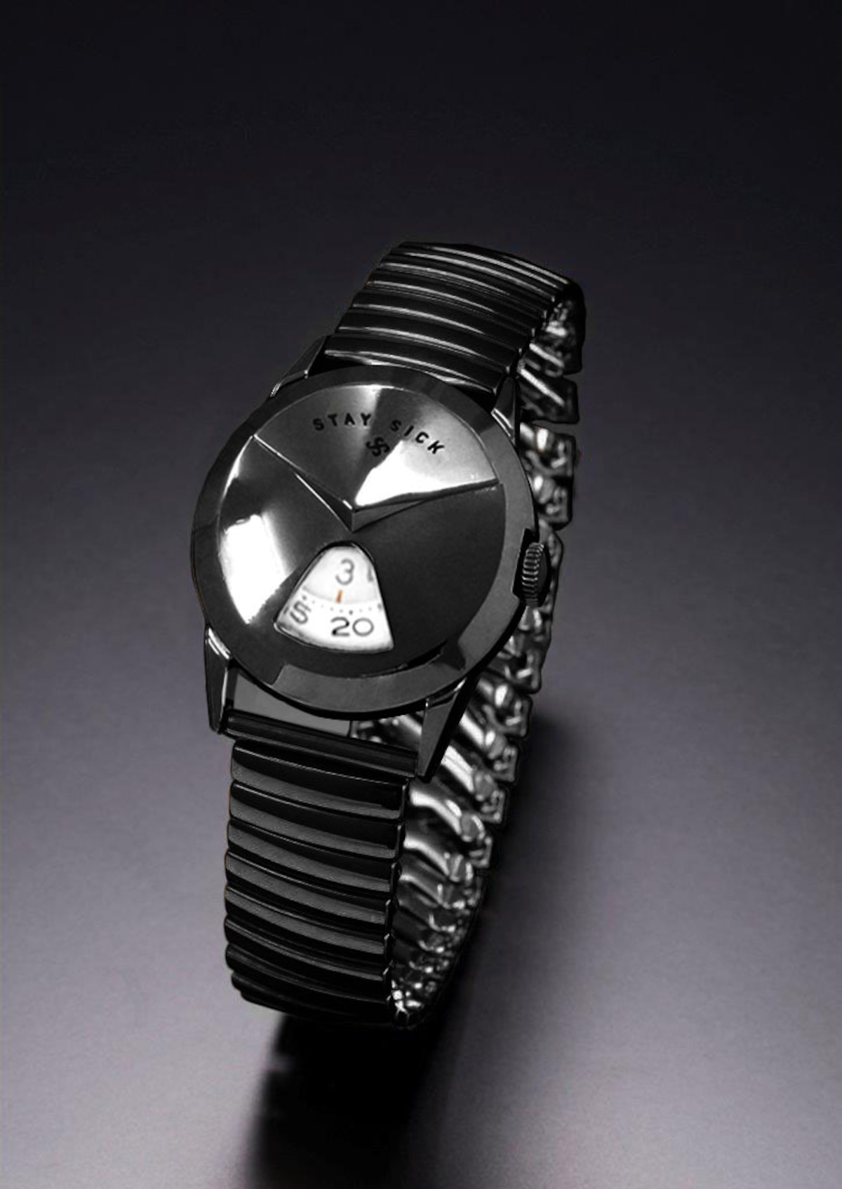 STAY SICK Wristwatch(Jump Hour Model)BK | STAY SICK