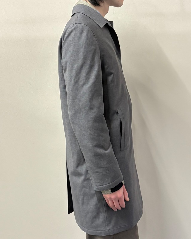【1998FW PRADA】wool velcro half coat/grey