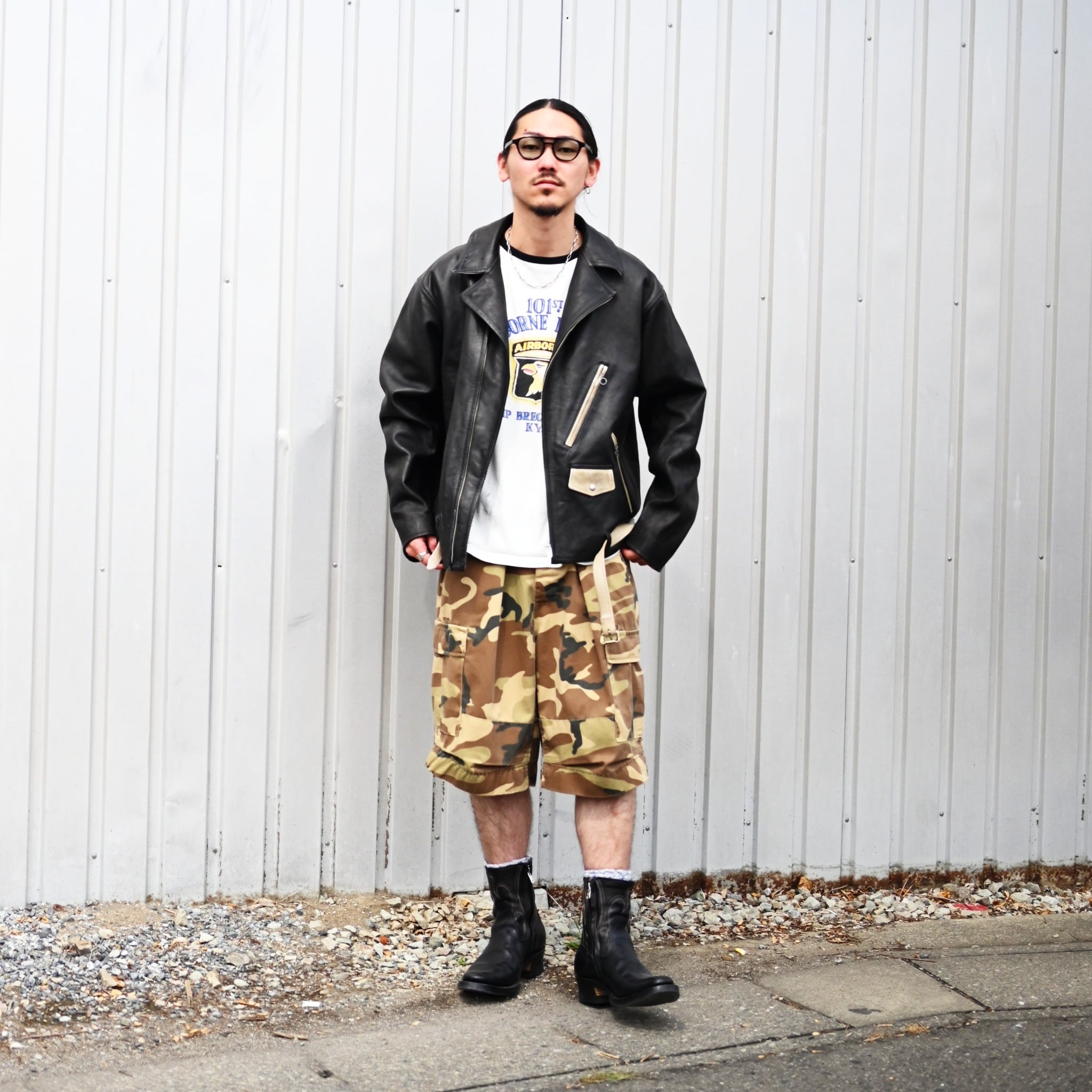 OLDJOE(オールドジョー）PATINA HORSE-HIDE PERFECTO JACKET (Two-Tone