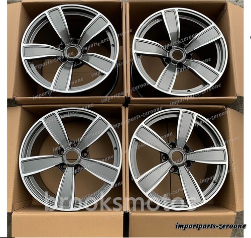 20インチ 5スポークグレー フォージドホイールポルシェ 991.1 911 カレラ S/T ナローボディ　-BRN-11566　鍛造　★