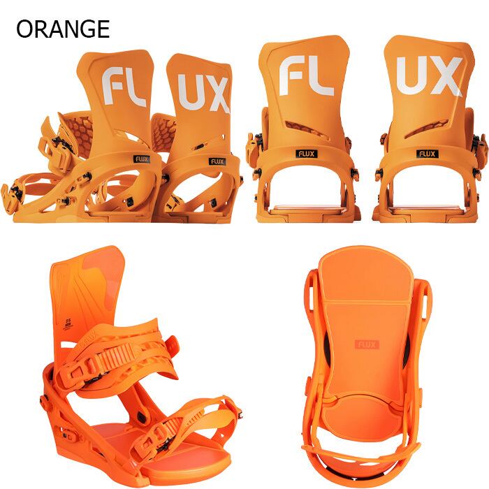 FLUX DS スノーボードビンディング ブラック/オレンジ 22-23 FLUX DS