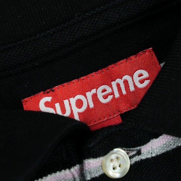 Supreme Washed Stripe Polo ポロシャツ　BLACK Supreme Washed Stripe Polo Navy Men's - SS26 - US