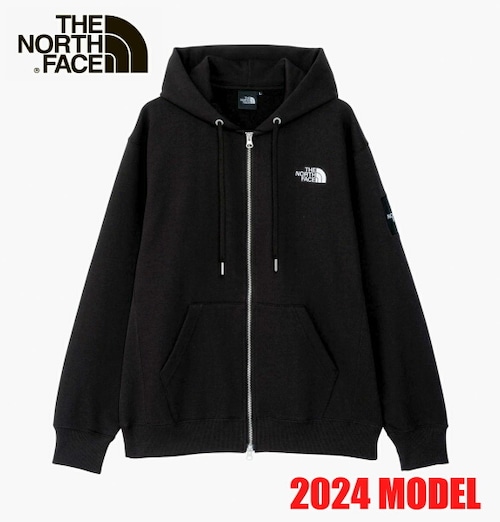 ノースフェイス パーカー スウェット ジップアップ THE NORTH FACE スクエアロゴフルジップ NT12335 ブラック