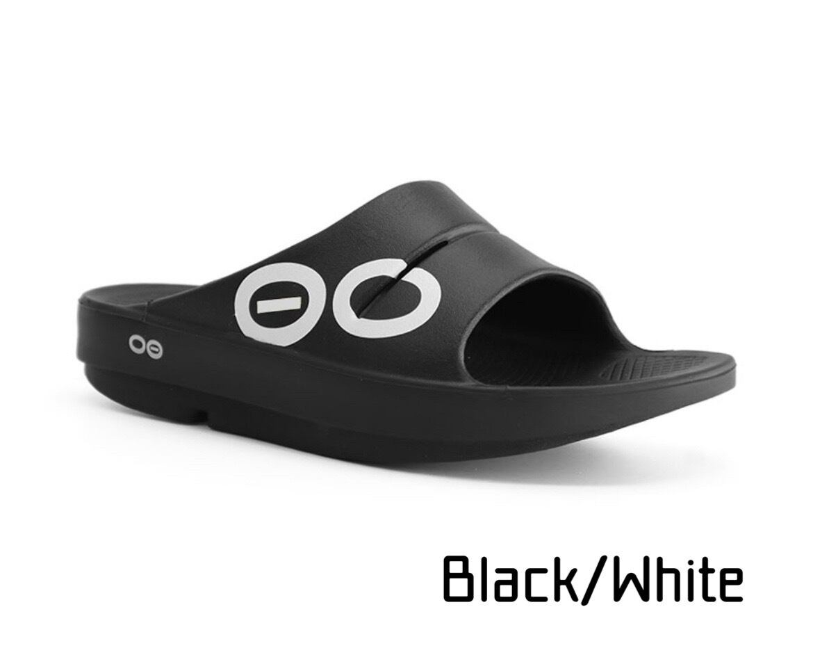 送料無料 OOFOS ウーフォス OOahh Sport Black*White／Black 