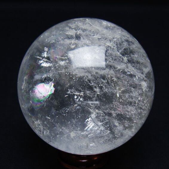 水晶 丸玉 56mm スフィア 置物 水晶玉 一点物 151-8948