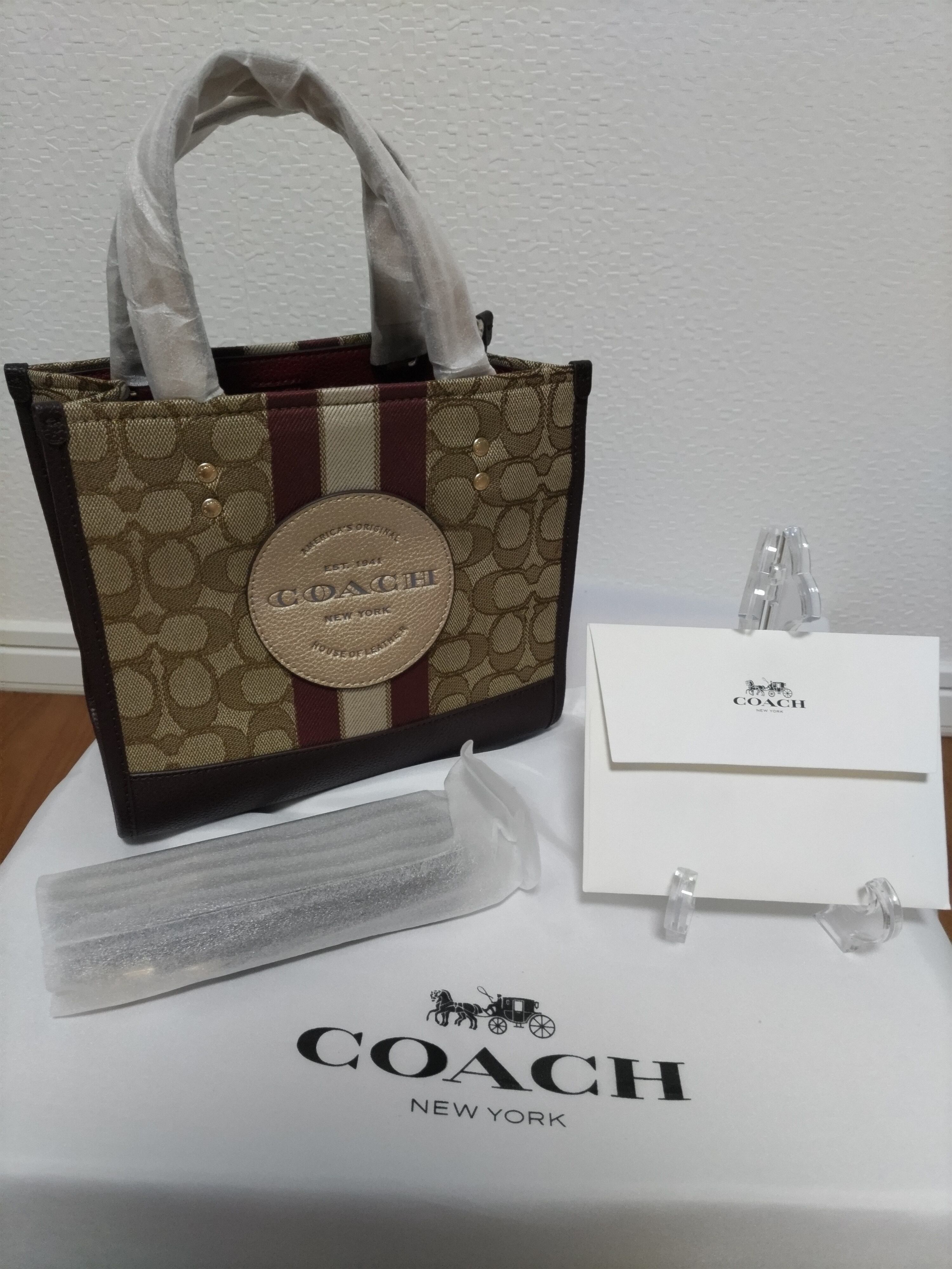 COACH コーチ ショルダー シグネチャー 角型 2way ミニトートバッグ  