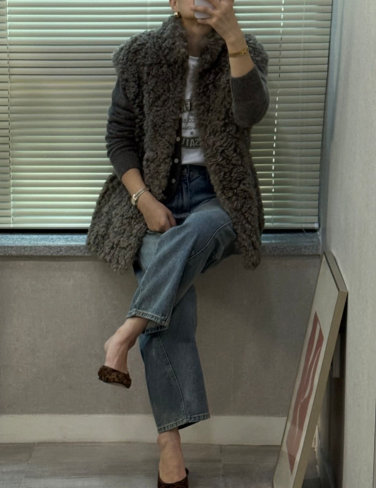 【新作5％OFF・3日間】Poodle High-neck Fur Vest_2colors