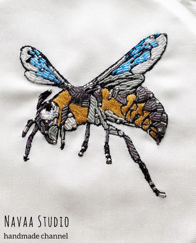 Bee embroidery kit