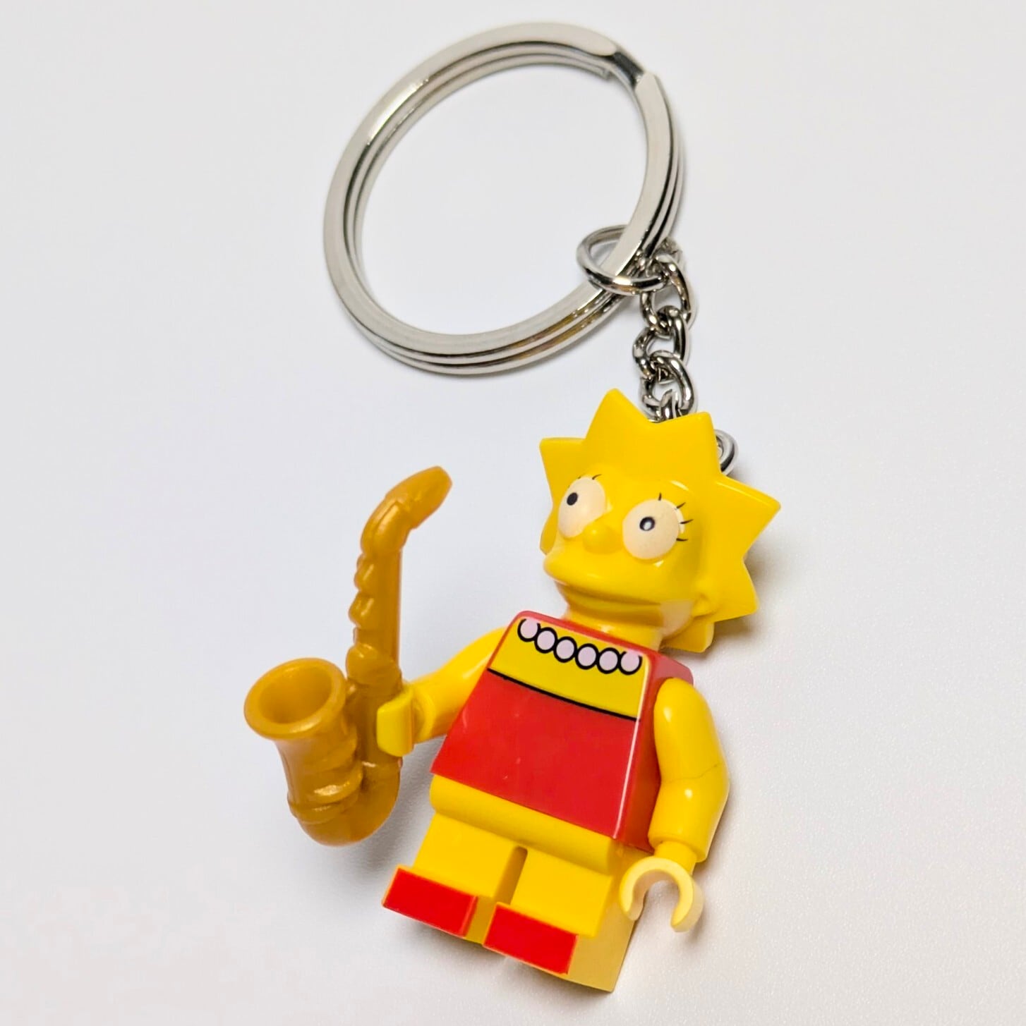 【ブロック フィギュア キーホルダー】 ★The Simpsons(ザ シンプソンズ)リサ シンプソン ★〚アメリカン雑貨 アメトイ〛