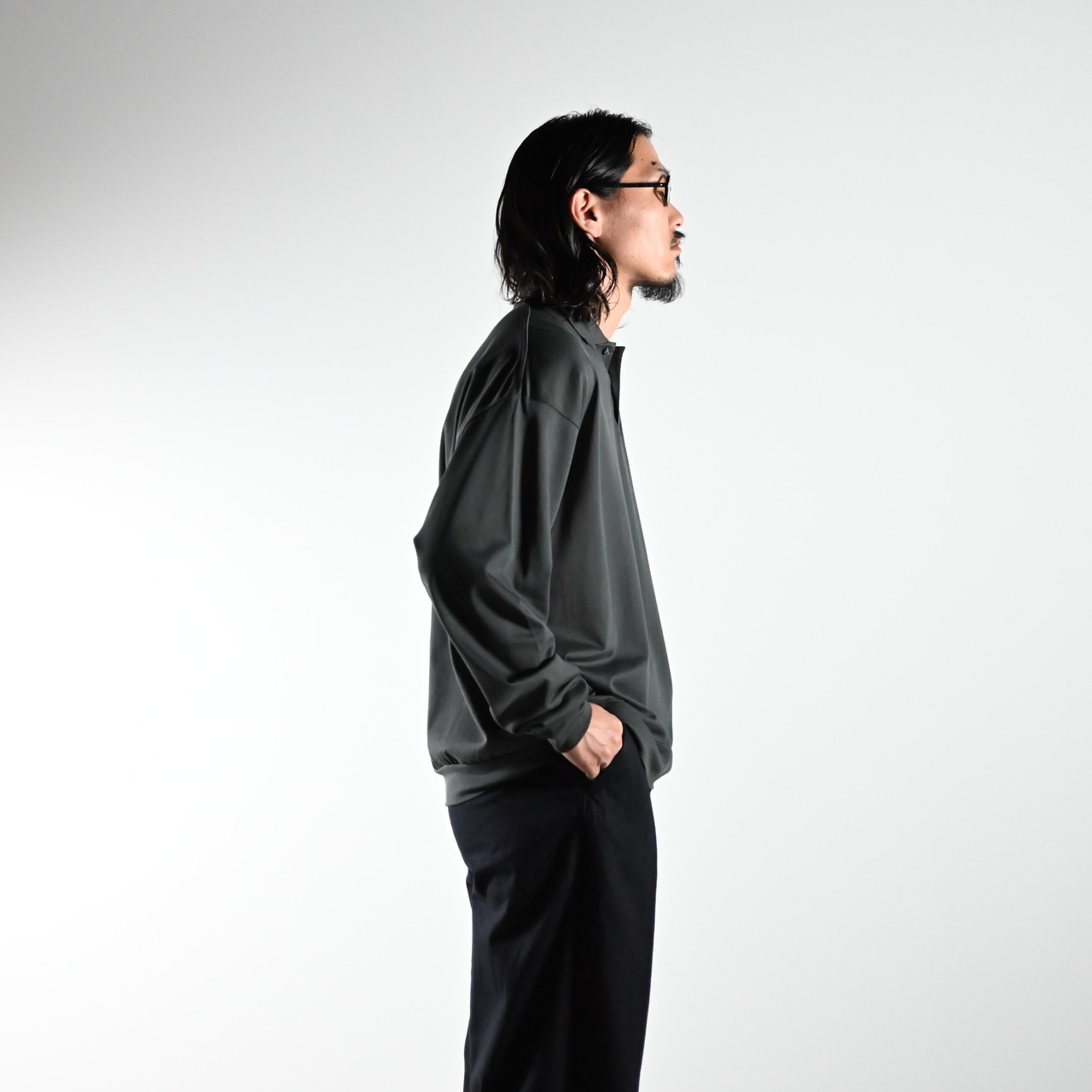 INTERIM / HIGH GAUGE SEA ISLAND PIQUE HYPER BIG LONG POLO SHIRT