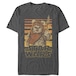 スター・ウォーズ Tシャツ Star Wars Wicket Ewok Stripes Charcoal Heather