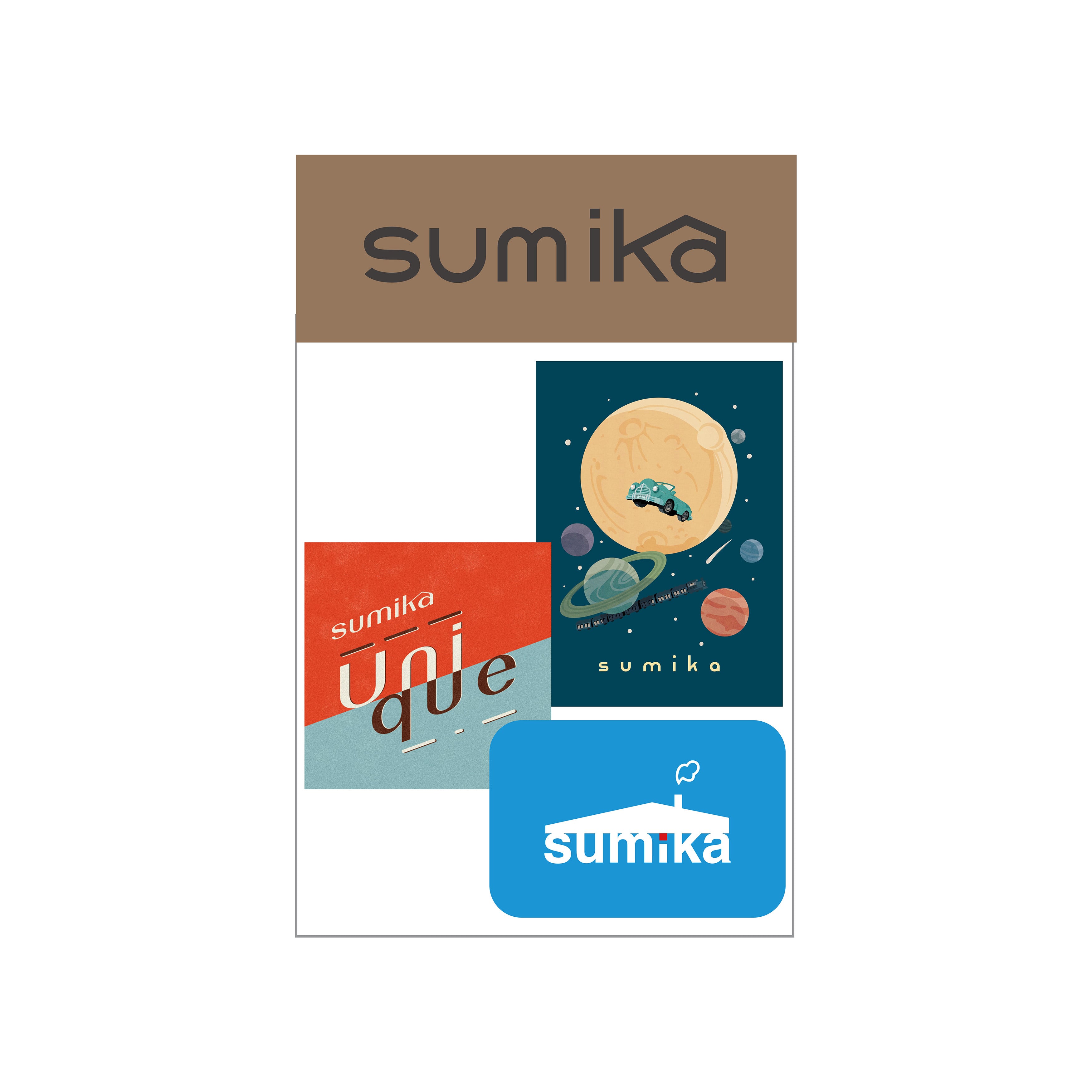 sumika / ステッカーセット（3枚）(Unique)