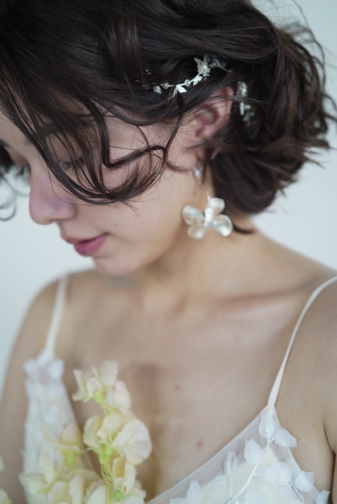 ゼクシィ掲載】mat silver butterfly | ブライダルアクセサリー flua 