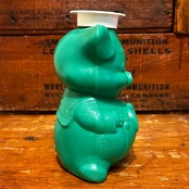 豚　貯金箱　DOWNEY SAVING　アドもの　緑色　pig coinbank　MU-425