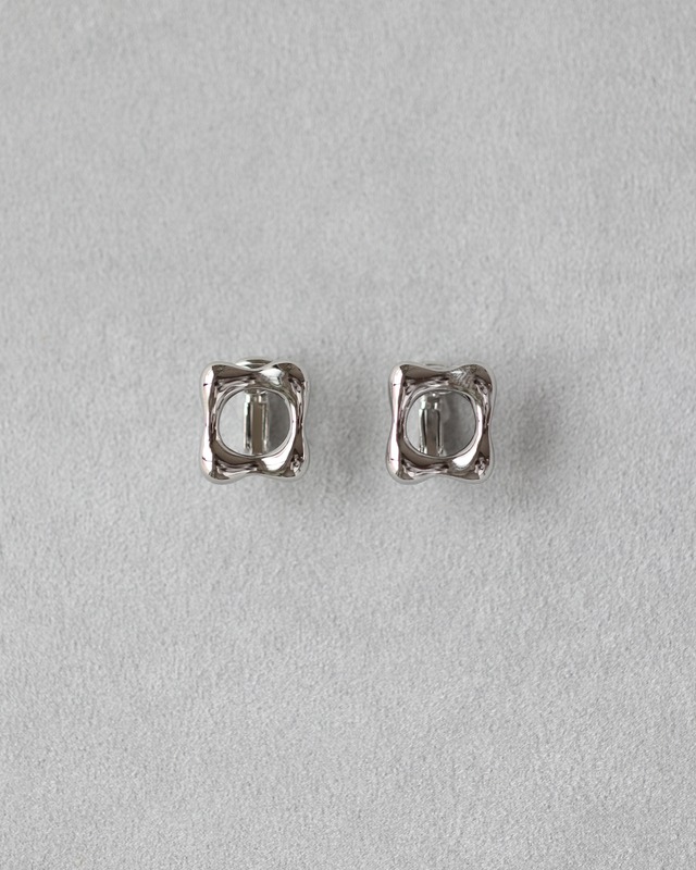 Square earring / Silver