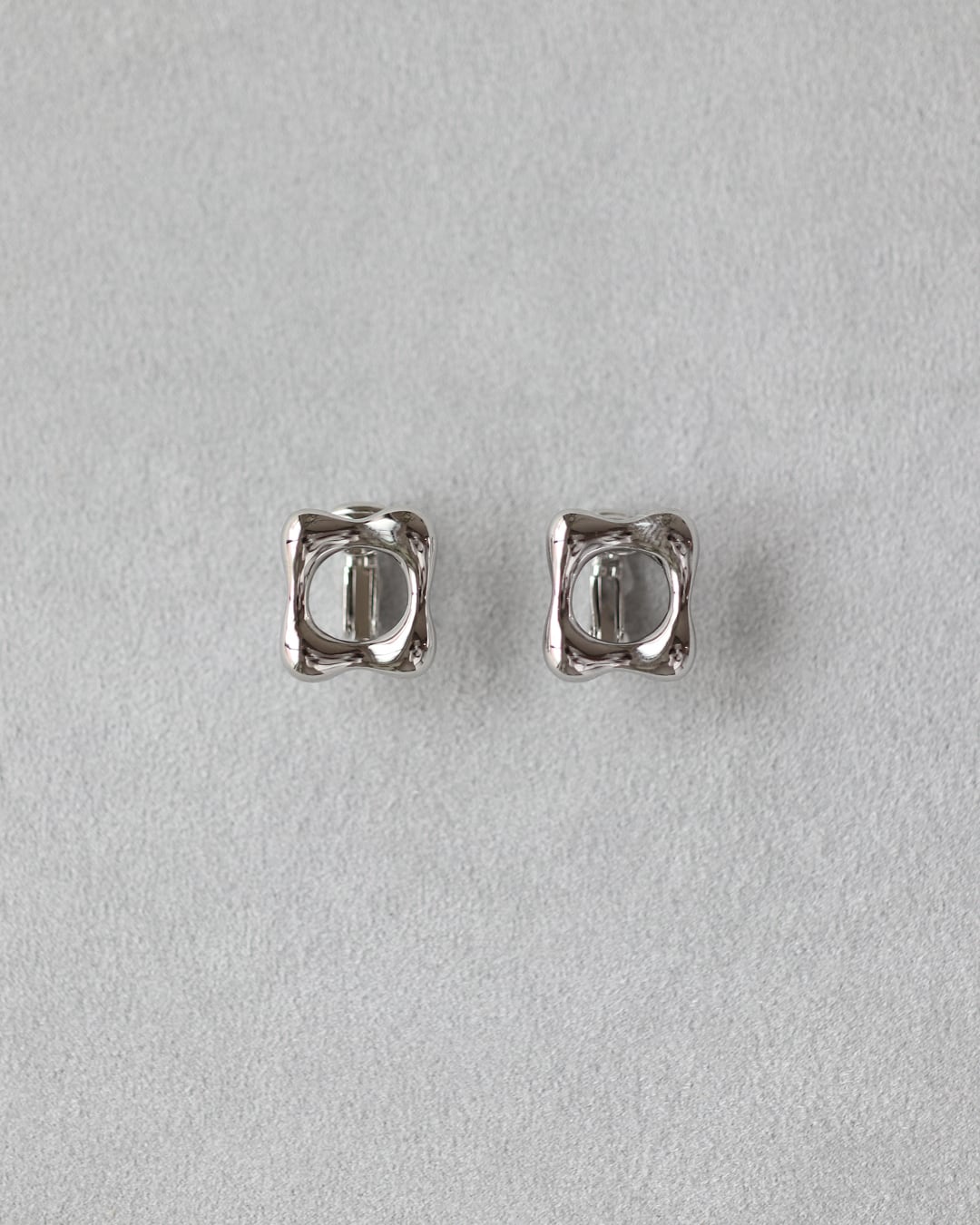 Square earring / Silver