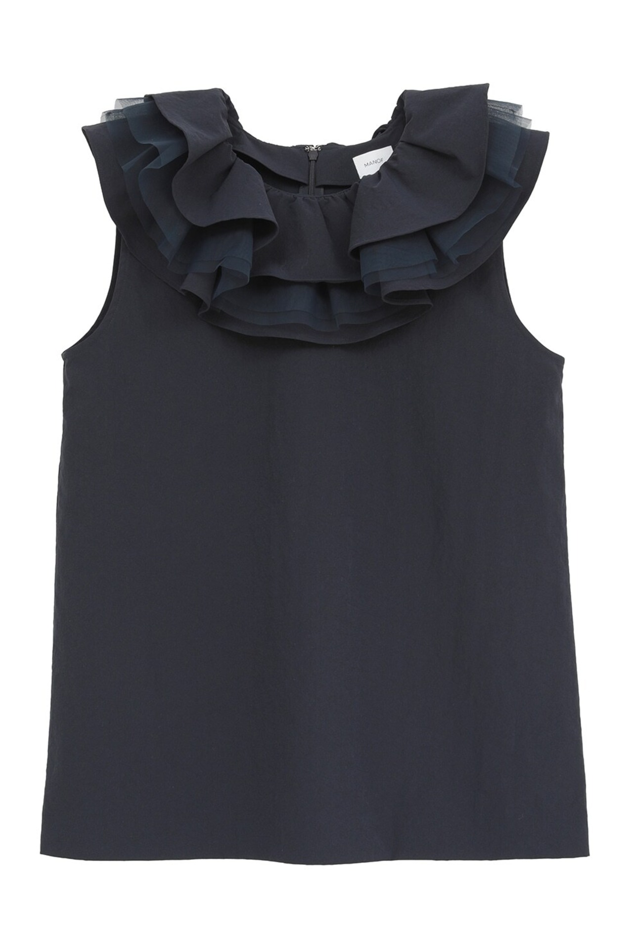 MANOF RUFFLE COLLAR BLOUSE 2色展開