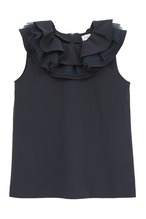 MANOF RUFFLE COLLAR BLOUSE 2色展開