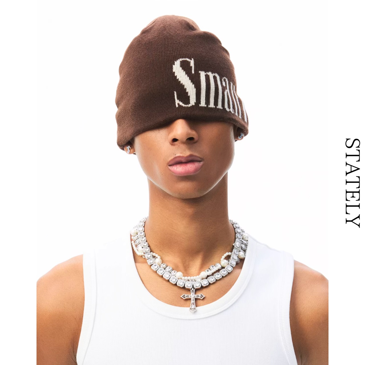 Unisex Slogan Knit/5color_A05・画像3