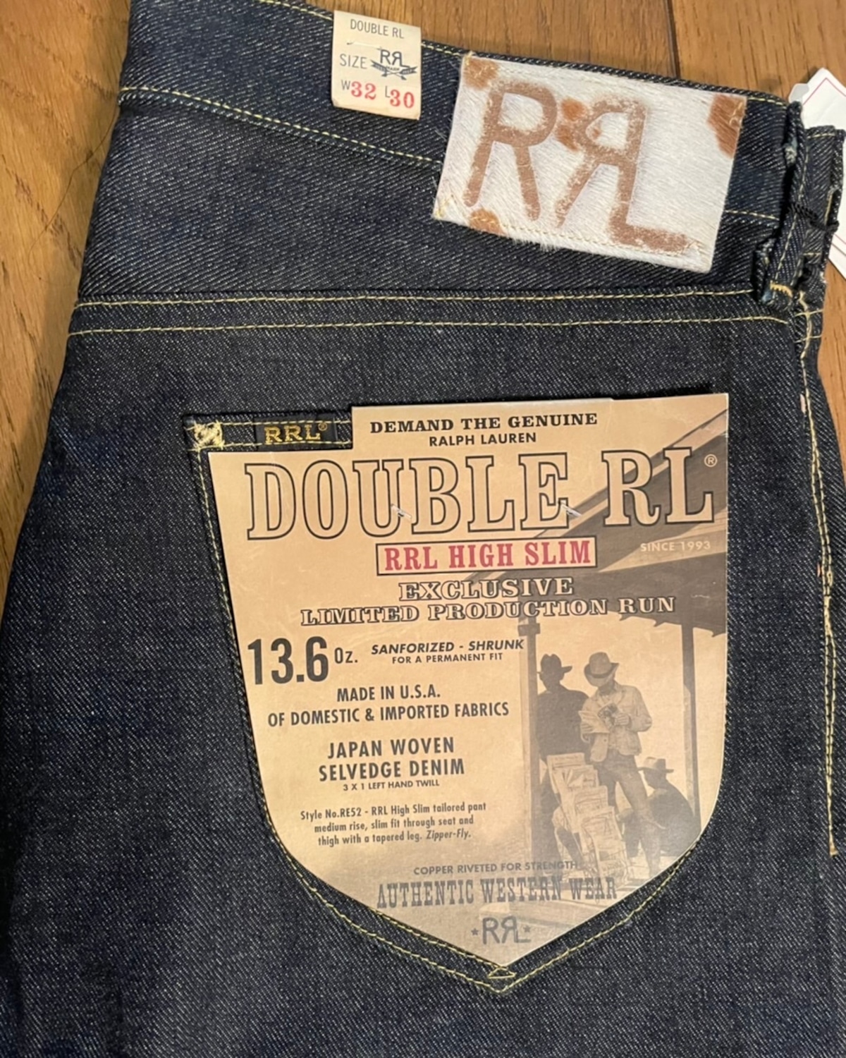 新品 RRL 限定品 アメリカ製 “HIGH SLIM COWBOY” W32-L30 | Room Style 