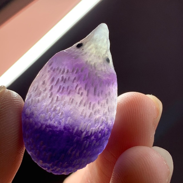 93パープルメインフローライトハリネズミさん