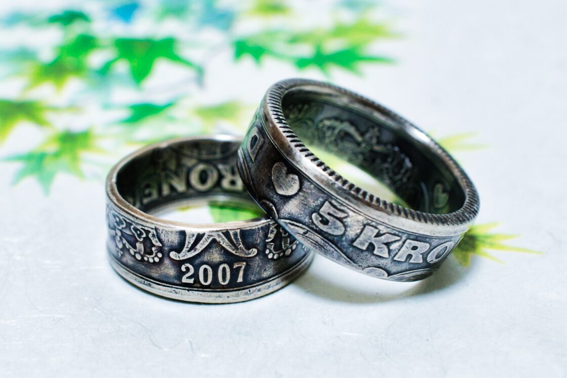 一圓銀貨 コインリング 18.5〜20.5号 送料無料 一圓銀貨コインリング 18.5〜