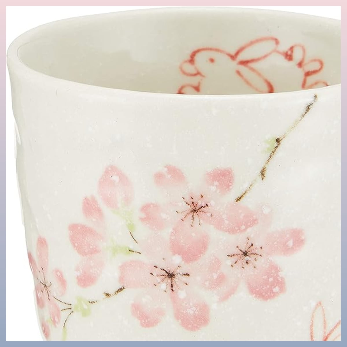 上の畑焼 美山窯 香炉 手描き 桜 うさぎ 上の畑焼 美山窯 香炉 手描き 桜 うさぎ 江戸時代の焼き物「上の