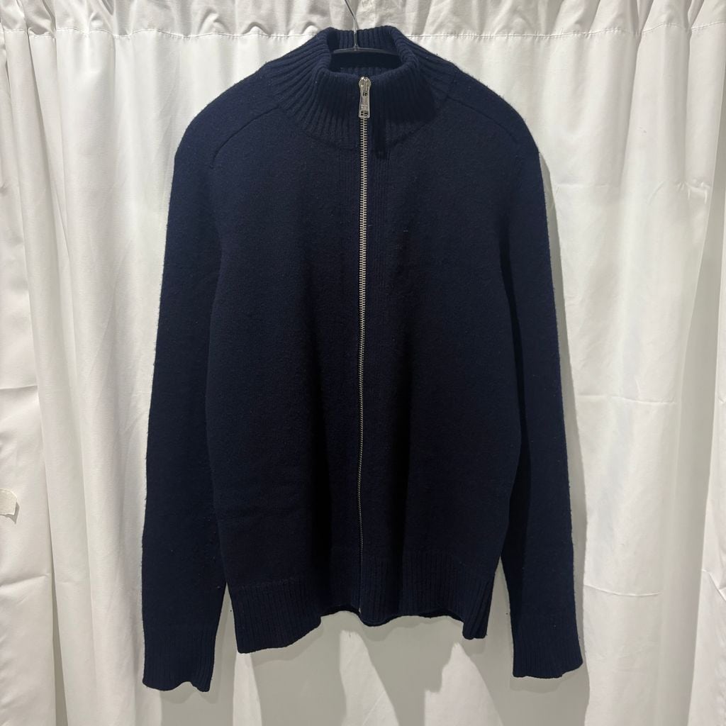 PRADA プラダ Elbow Patch Drivers Knit ジップニット AMA1201634