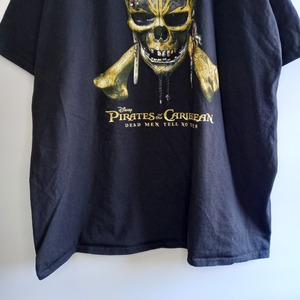 ディズニー　パイレーツオブカリビアン　クルーネック　Tシャツ　オーバーサイズ　黒