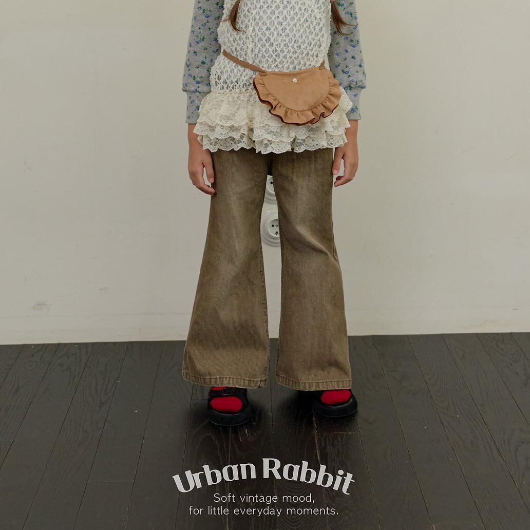 【2点送料無料】«予約»«ジュニアサイズあり»«Urban rabbit» デニムフレアパンツ 2colors