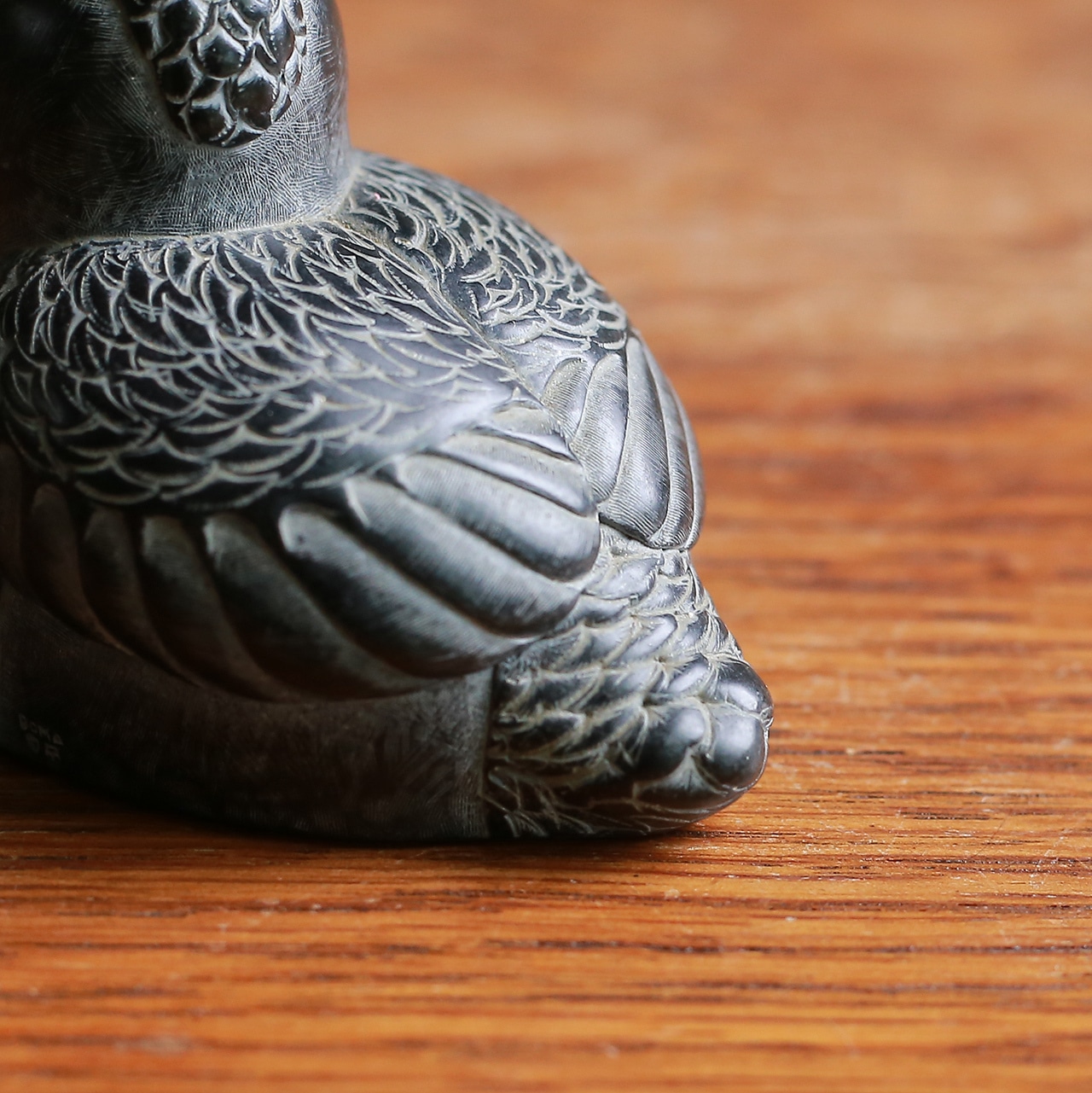 カナダから届いた、ソープストーンの鳥