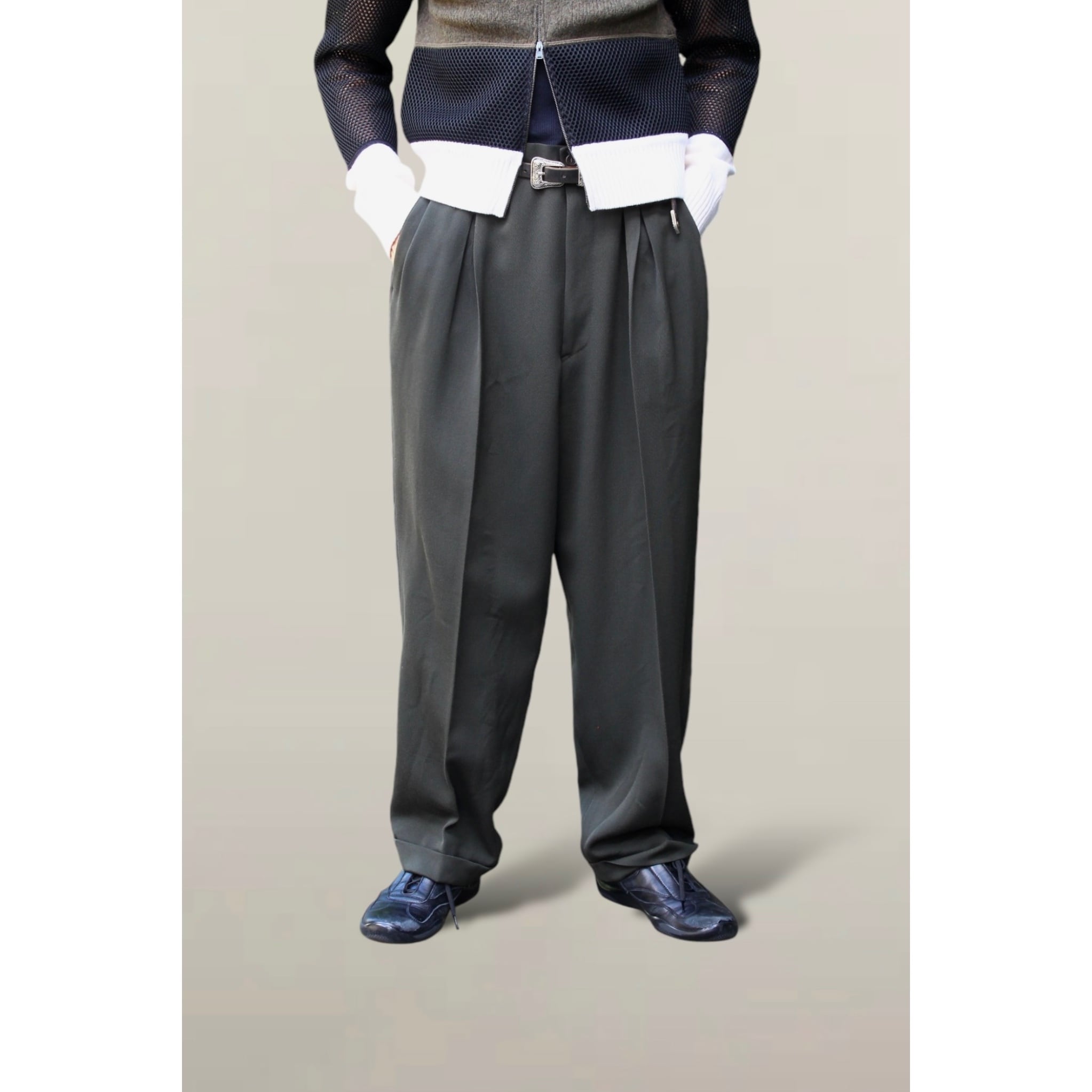 90s Giorgio Armani ストライプスラックス 90s GIORGIO ARMANI ストライプパンツ ストライプスラックス