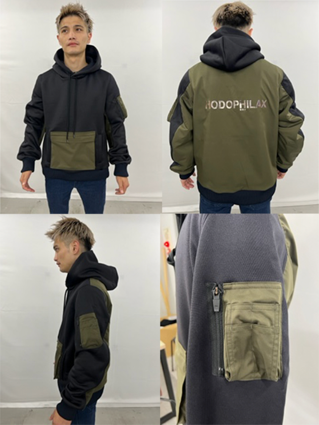 MA-1プルオーバーパーカー （Navy x Khaki ）HPX-30559