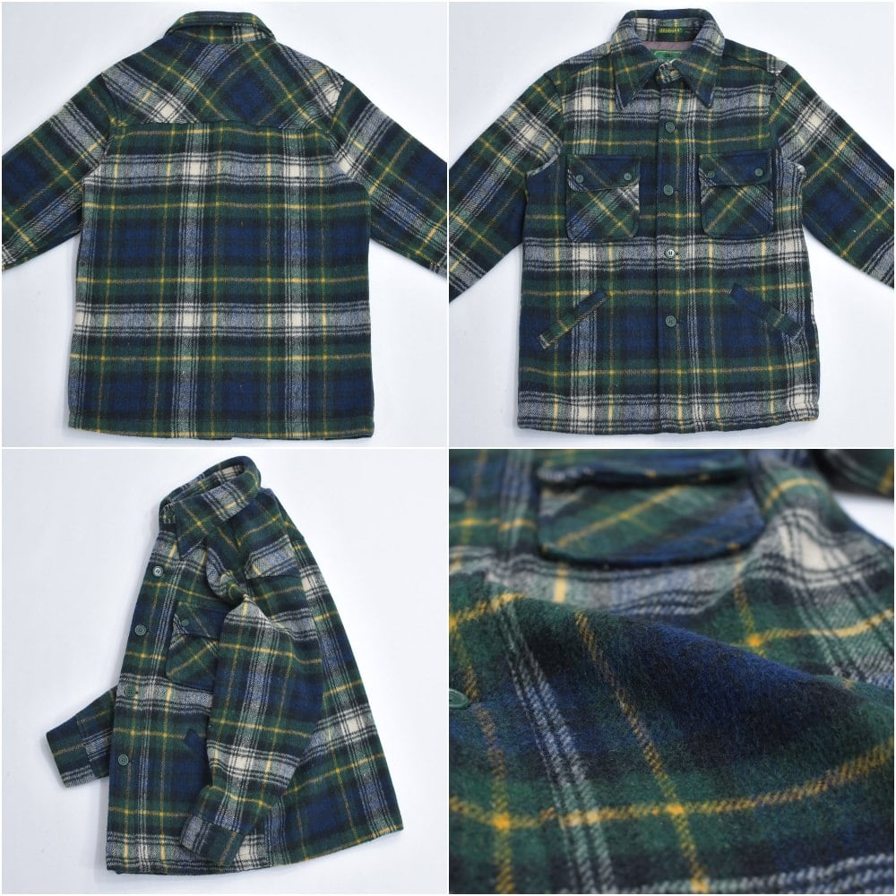 70～80s Winbull タータンチェック ウール CPOシャツジャケット