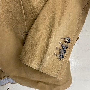 BRUNELLO CUCINELLI leather tailored jacket