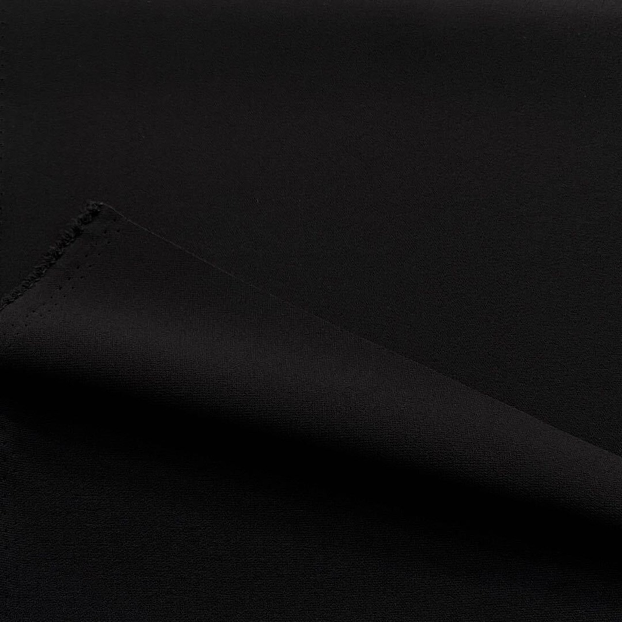 ★NO112◆2m◆ポリエステル100％弱シボ加工生地◆ブラック