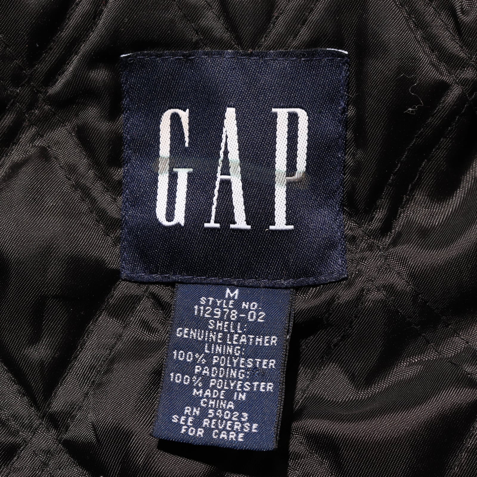 極美品 M ブラウン OLD GAP Y2K 本革 レザージャケット オールド