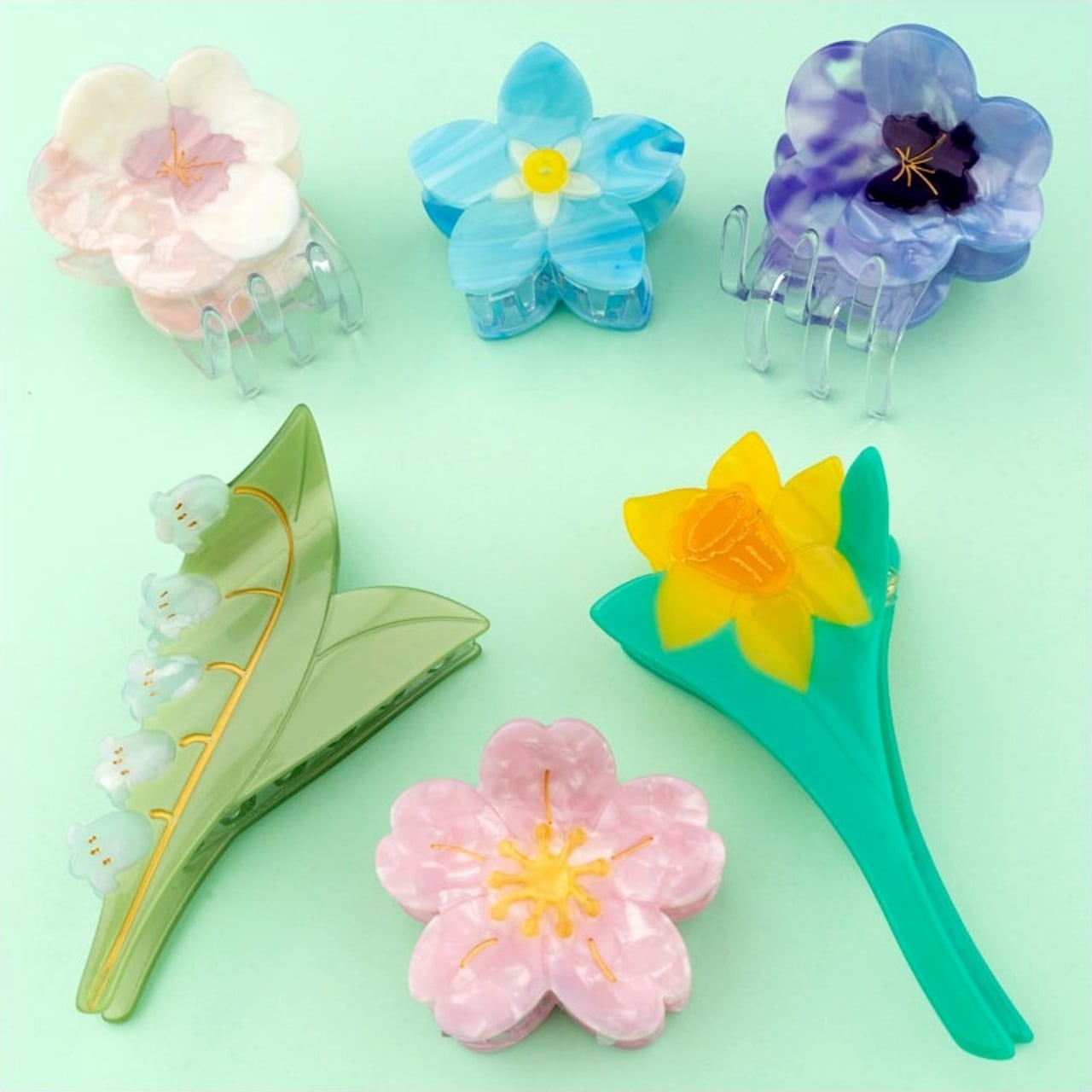 即納» Coucou Suzette Lily of the Valley Hair Claw ククシュゼット