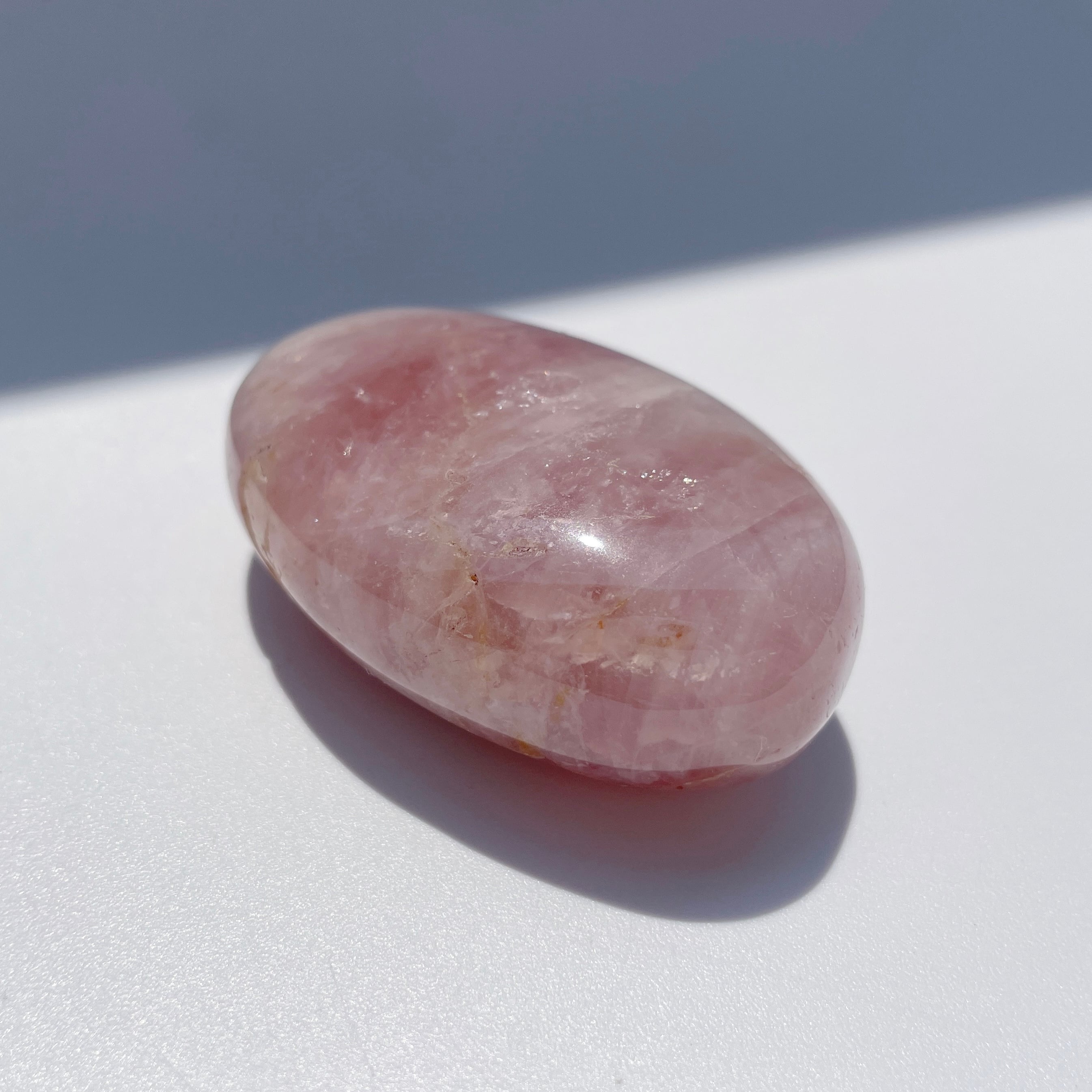 パープルローズクォーツ パームストーン05◇Purple Rose Quartz