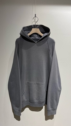 90s “Screen Stars by Fruit of the Loom” raglan sleeve hoodie / faded gray tone / Made in IRELAND