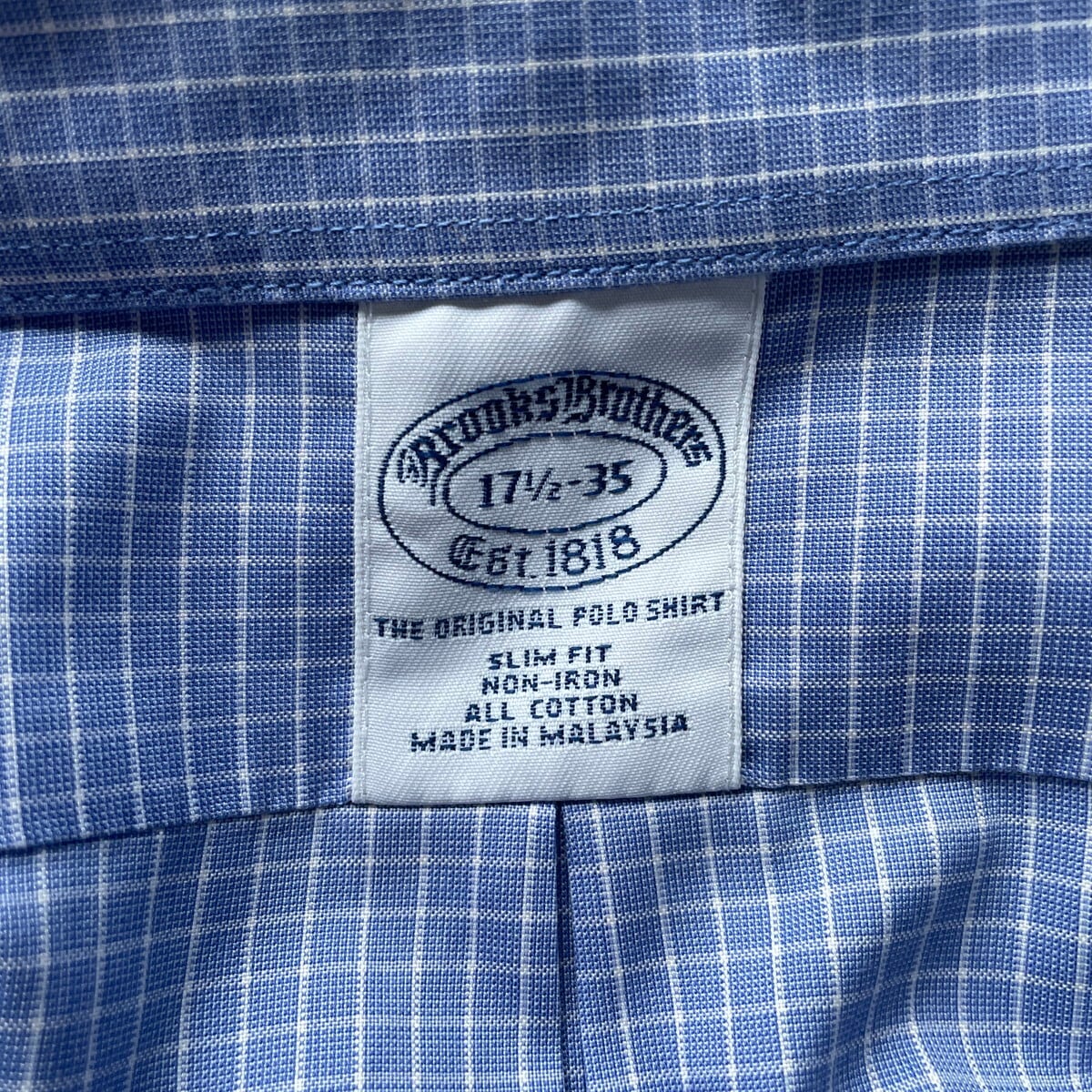 ブルックスブラザーズ Brooks Brothers 1818 長袖 コットンチェックシャツ メンズXL /eaa385673