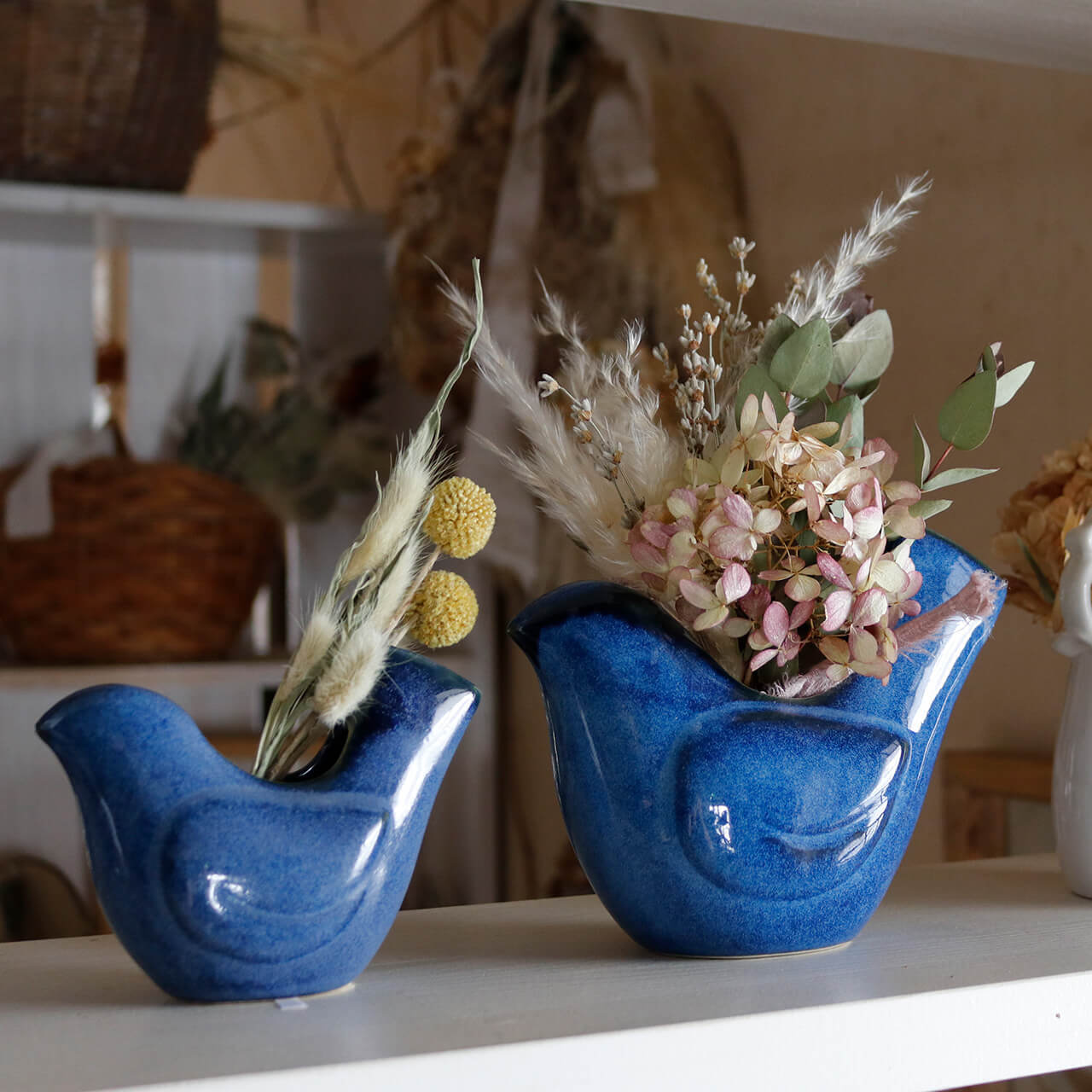 Sceneryvase シナリー バードフラワーベース ブルー S ＊ 北欧