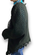 Crochet knit cardigan
