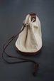 wryht - duffle porch  &  leather string belt