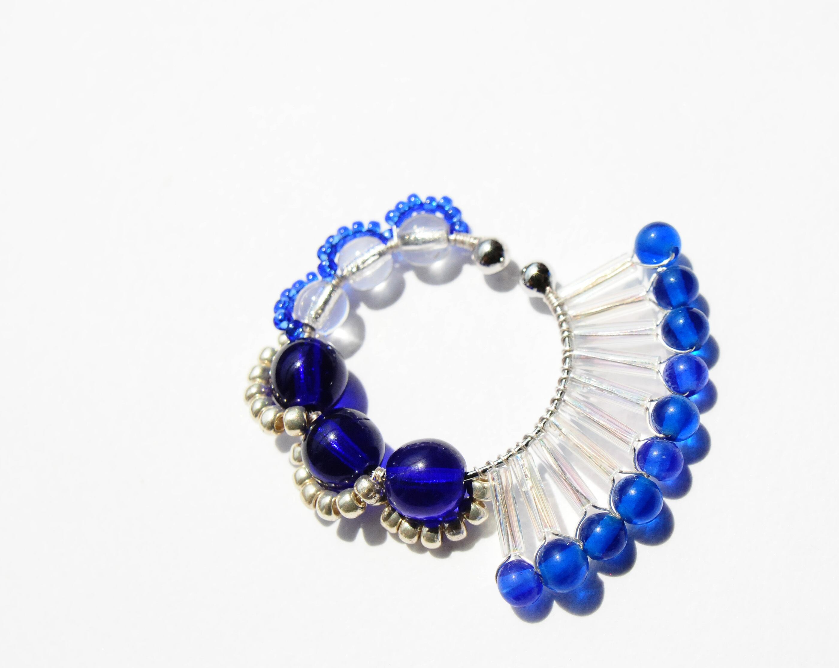 <Rollo~イロヅクビジュー~>イヤーカフ『 ハミングバード/hummingbird 』<50/BLUE_No,2>