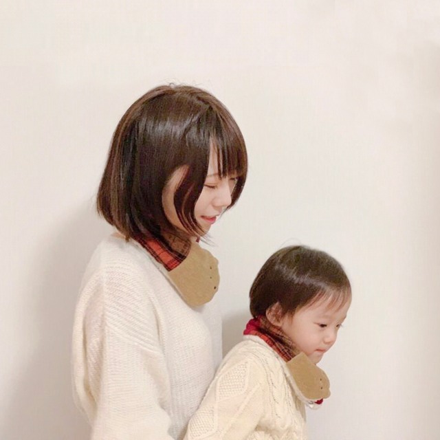 ゆきぐにマフラー 親子set【くるみ】