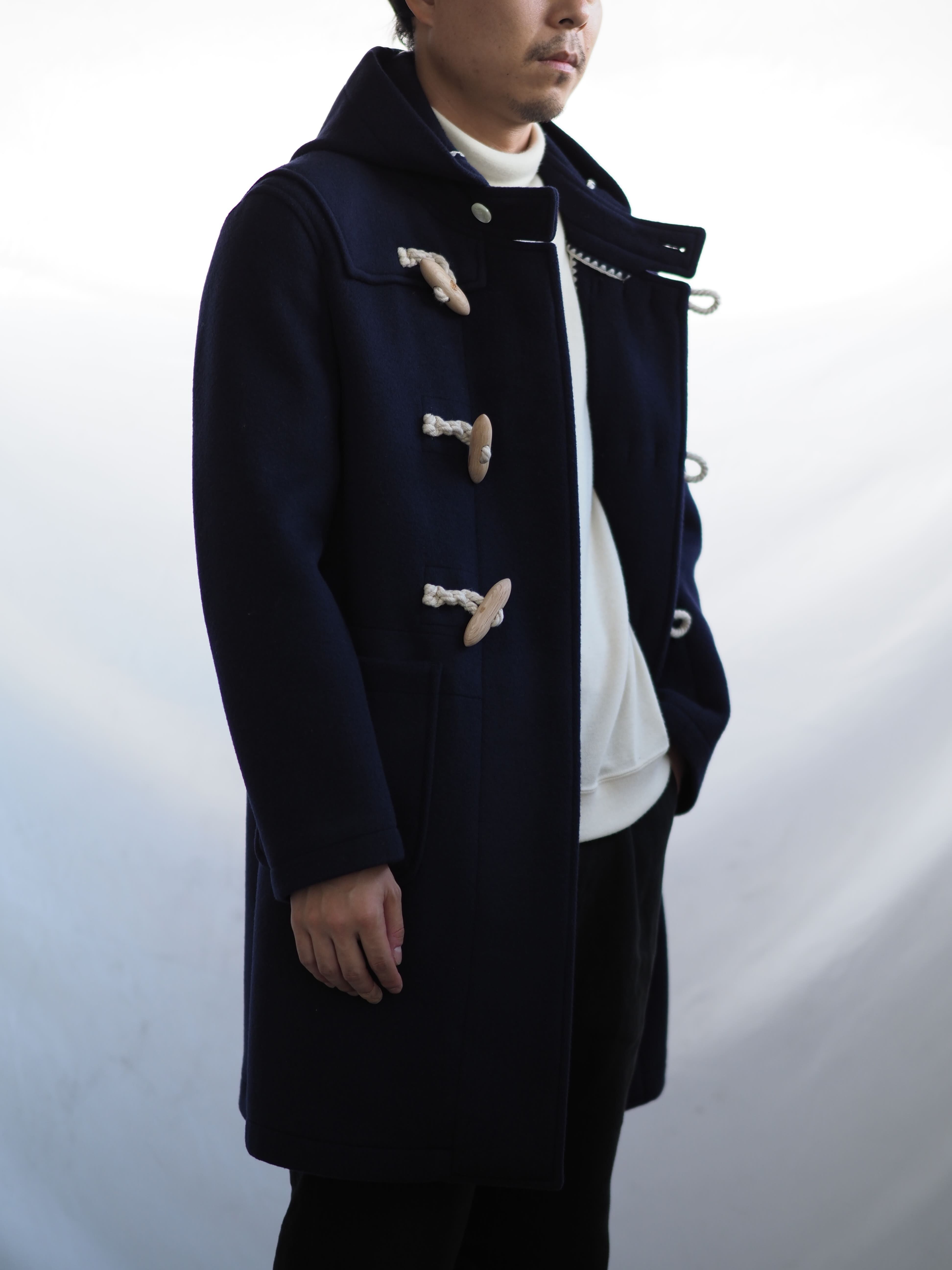 ハマグリコート0 7 ネイビー 尾州 ダッフルコート Blanket